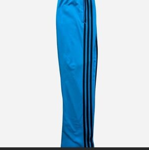 adidas Blue Track Pants with Black Triple Stripes